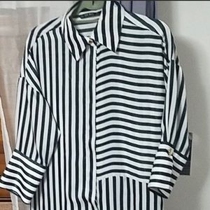 Zara striped dress shirt